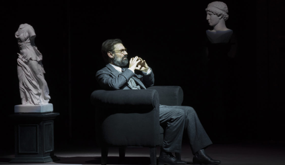 FREUD
o l’interpretazione dei sogni
di Stefano Massini
riduzione e adattamento Federico Tiezzi e Fabrizio Sinisi
regia Federico Tiezzi
scene Marco Rossi, costumi Gianluca Sbicca
luci Gianni Pollini, video Luca Brinchi e Daniele Spanò
movimenti Raffaella Giordano, preparazione vocale Francesca Della Monica
trucco e acconciature Aldo Signoretti
con (in ordine alfabetico) Umberto Ceriani, Nicola Ciaffoni, Marco Foschi, Giovanni Franzoni, Elena Ghiaurov, Fabrizio Gifuni, Alessandra Gigli, Michele Maccagno, David Meden, Valentina Picello, Bruna Rossi, Stefano Scherini, Sandra Toffolatti, Debora Zuin
produzione Piccolo Teatro di Milano - Teatro d’Europa Piccolo Teatro Strehler
dal 23 gennaio all’11 marzo 2018