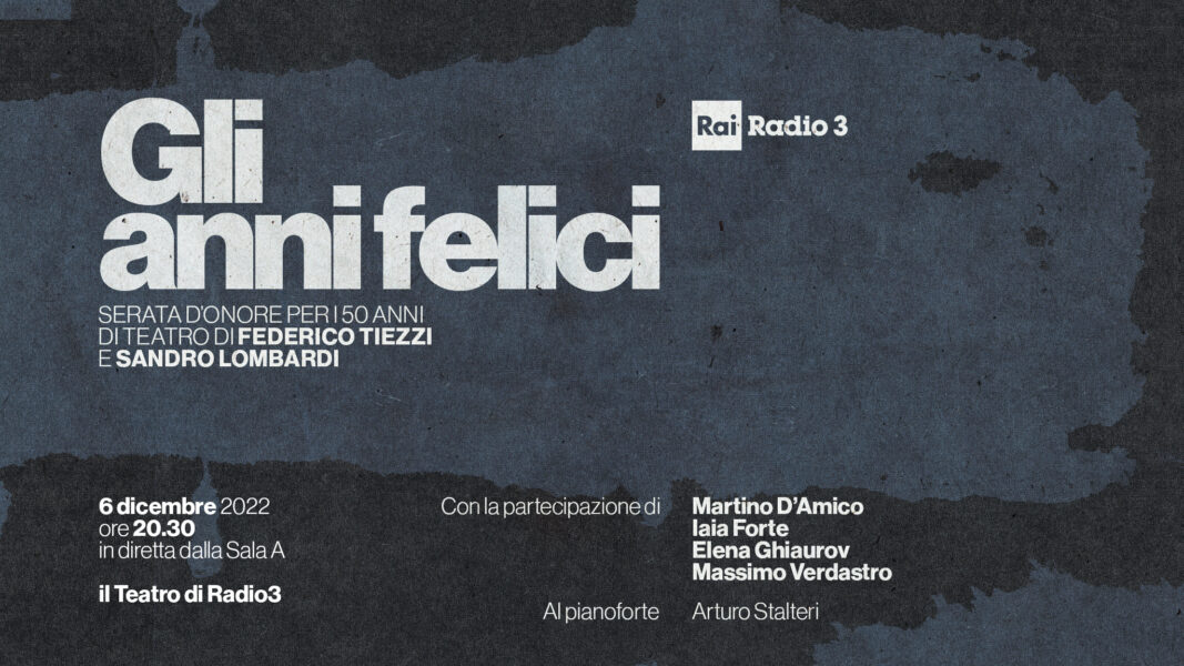 Al momento stai visualizzando Gli anni felici – Serata d’onore su Rai Radio 3